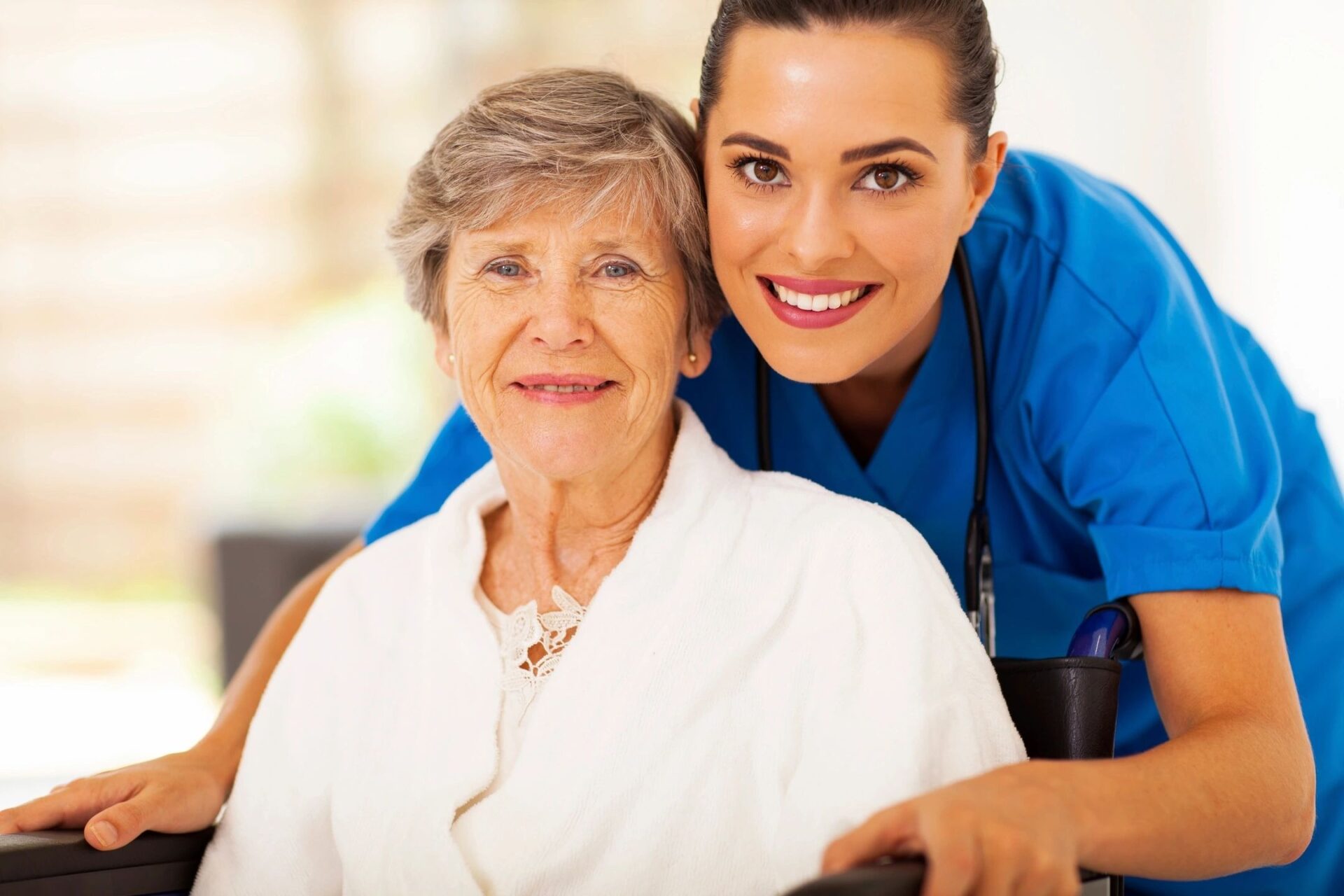 Doctor with elder woman