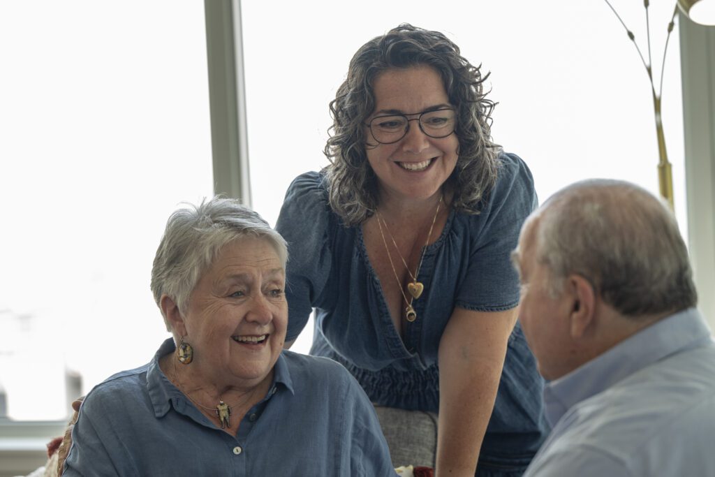 Molly Meeting with Senior Meyer Care Clients
